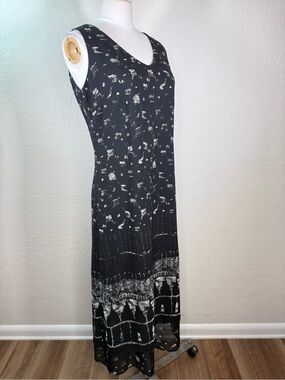 Rabbit Rabbit Rabbit Abstract Print Lagenlook Layered Dress Size 8